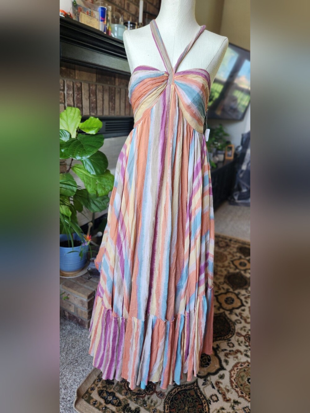 Free People Tropical Sunrise Maxi Dress
